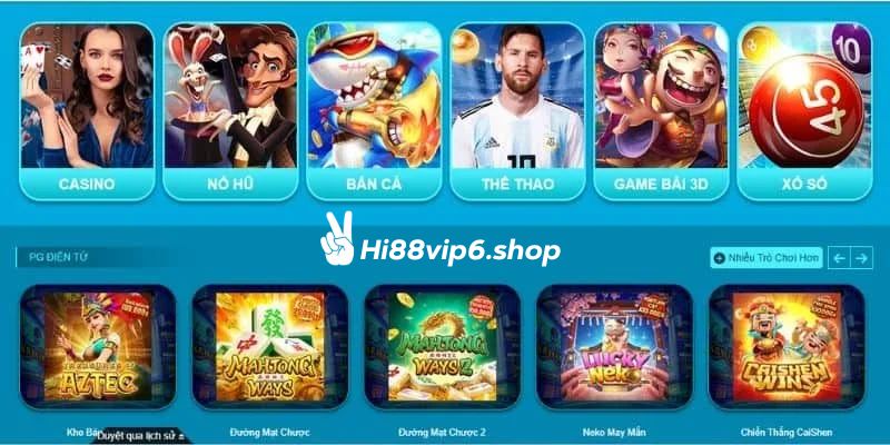 Các tựa game hot tại Hi88vip6